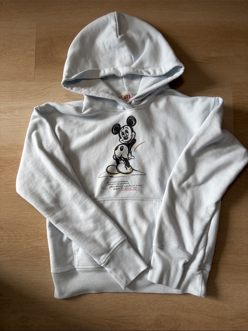 Uniqlo Men’s White Mickey Graphic Hoodie